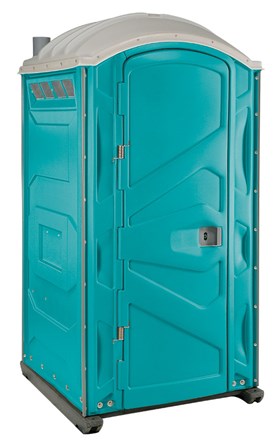 Baño portátil verde agua de la opción con lavabo integrado